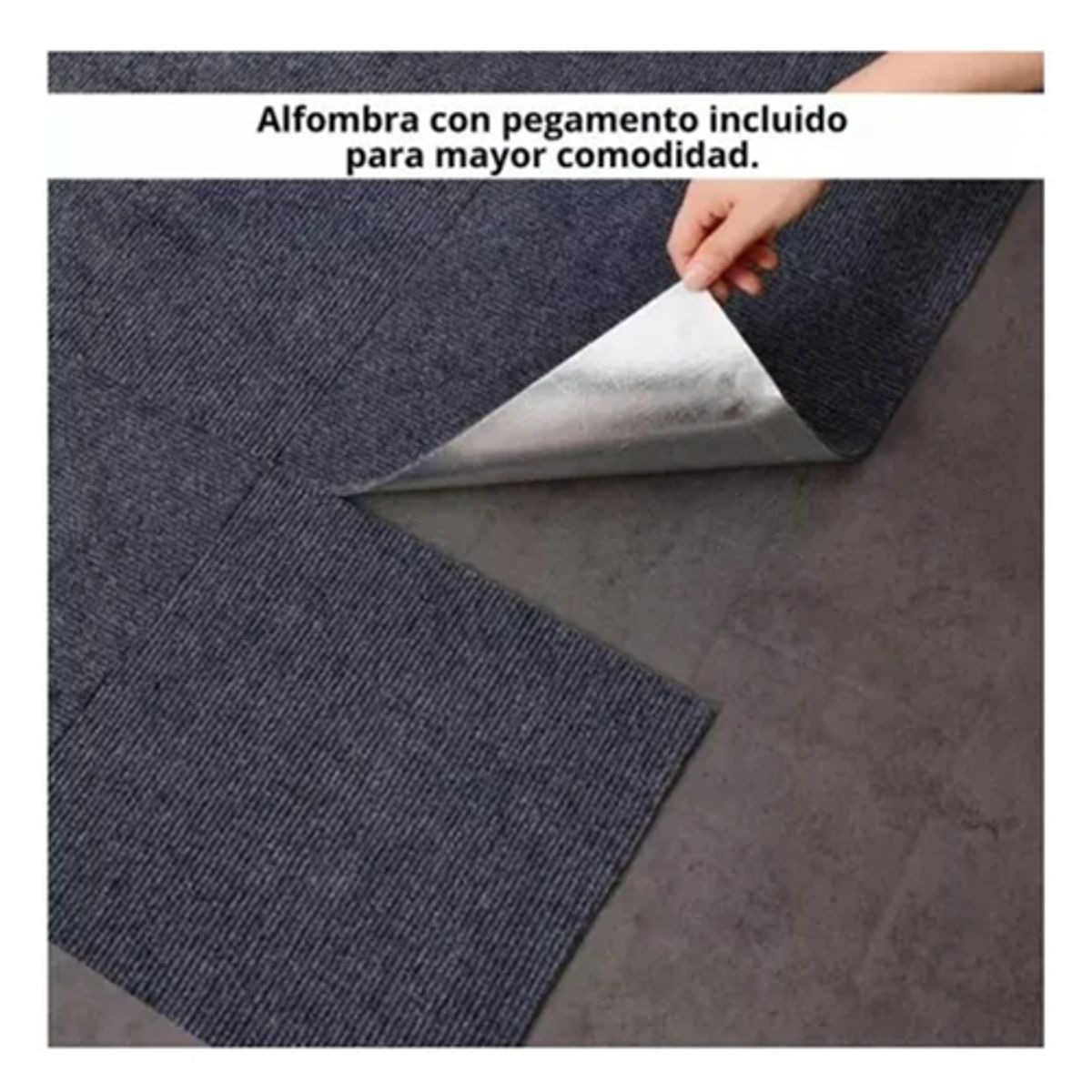 GENERICO - Alfombra Autoadhesiva Piso 60x60cm