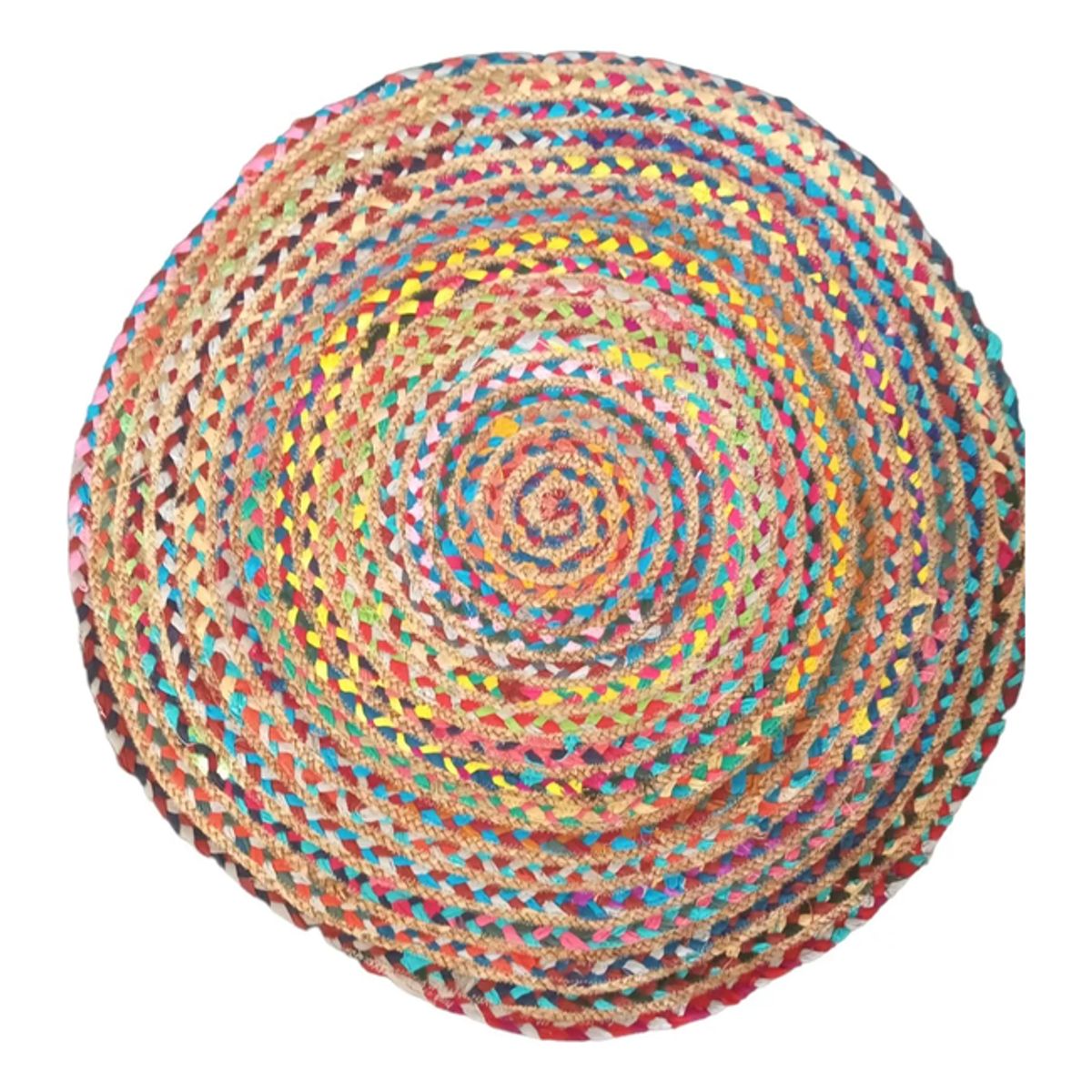 GENERICO - Alfombra Yute Redonda Chindi 90cm