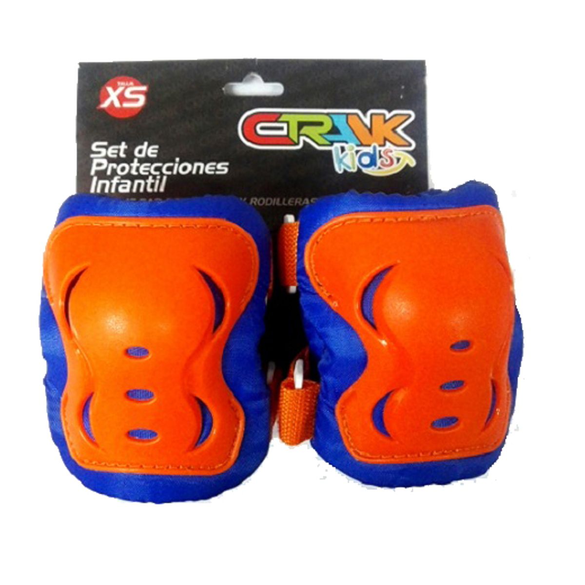CRANK - PROTECCIONES CRANK KID BOY ORANGE/BLUE XS