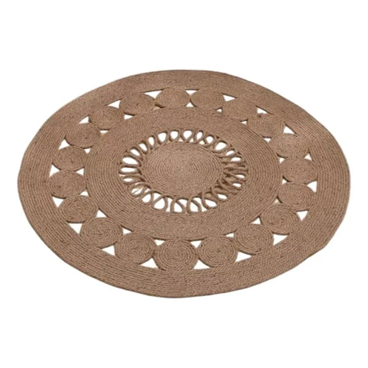 GENERICO - Alfombra Tejida Yute 80cm