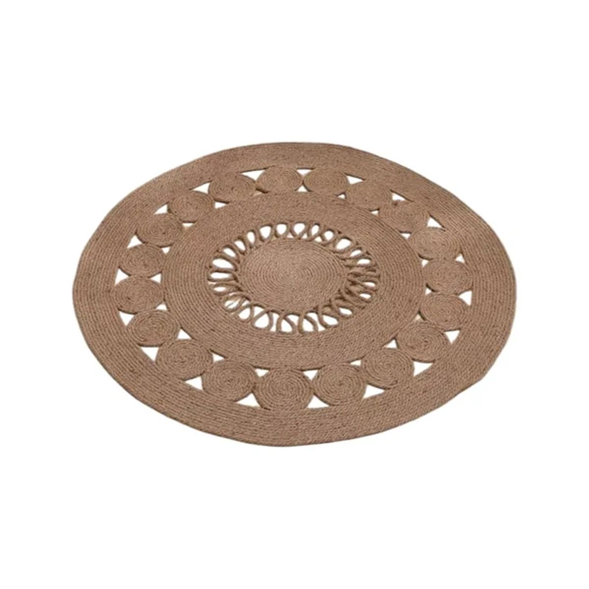 GENERICO - Alfombra Tejida Yute 80cm