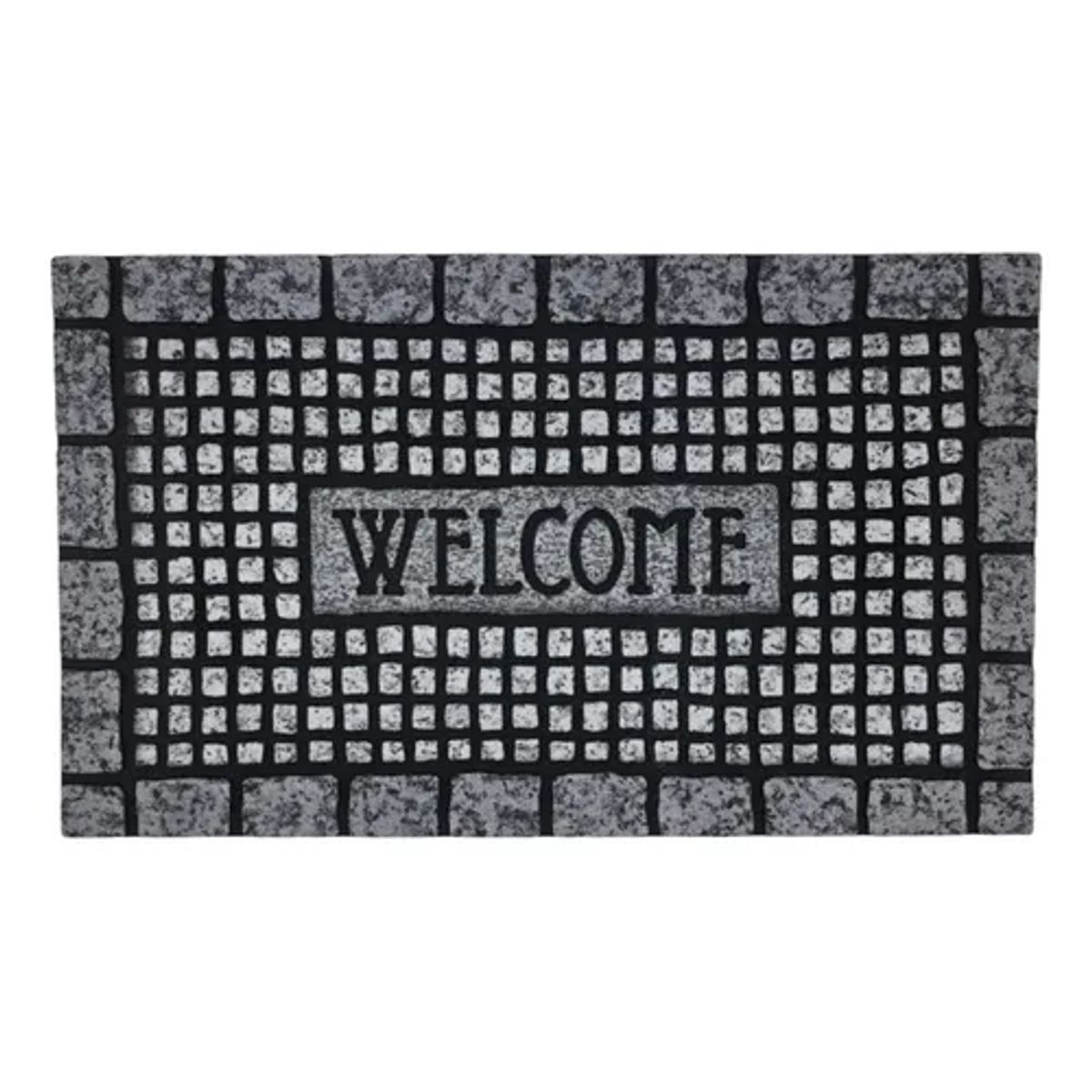 GENERICO - Alfombra Limpiapies Felpudo Entrada Piedras Gris