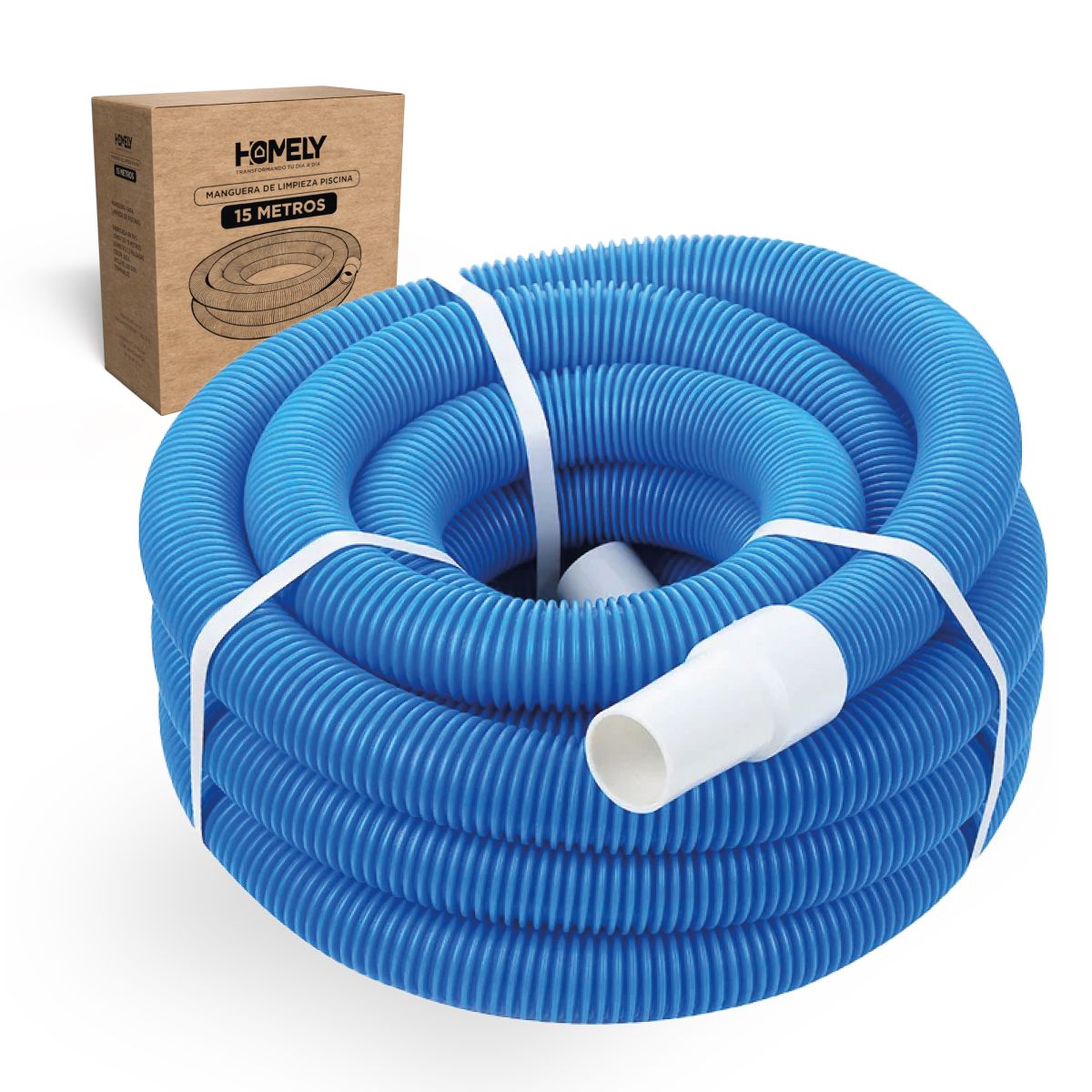 HOMELY - Manguera Para Piscina 15m Limpiafondos Homely PVC 38mm