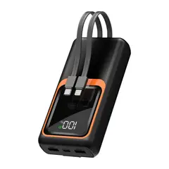 GENERICO - Cargador Portátil Power Bank 2 Cables 20000mah
