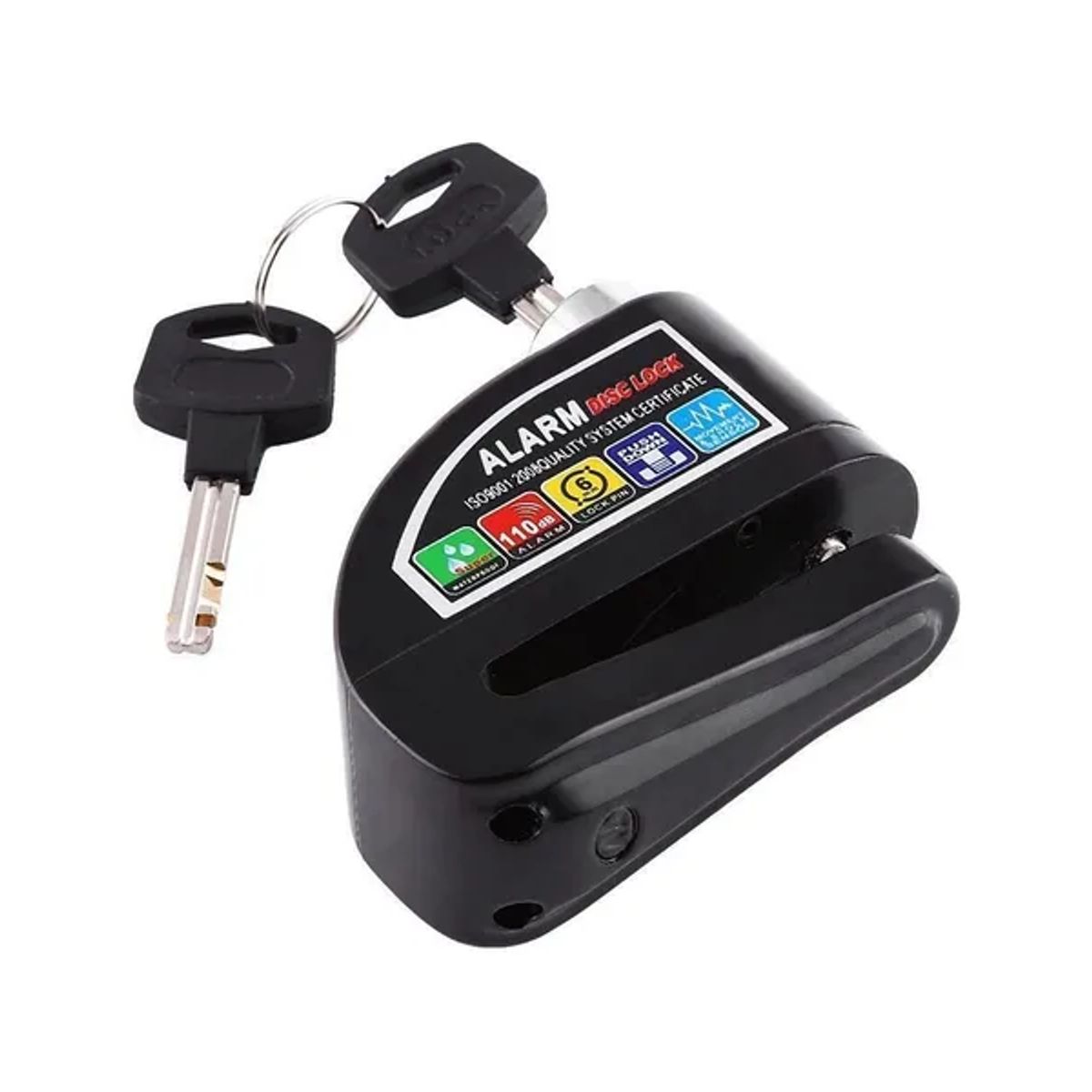 GENERICO - Candado Moto Alarma Freno de Disco y Bicicleta 110dB