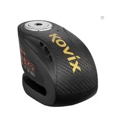 GENERICO - Candado Disco Moto Kovix KNX10 Alarma 120dB Doble Lock Negro