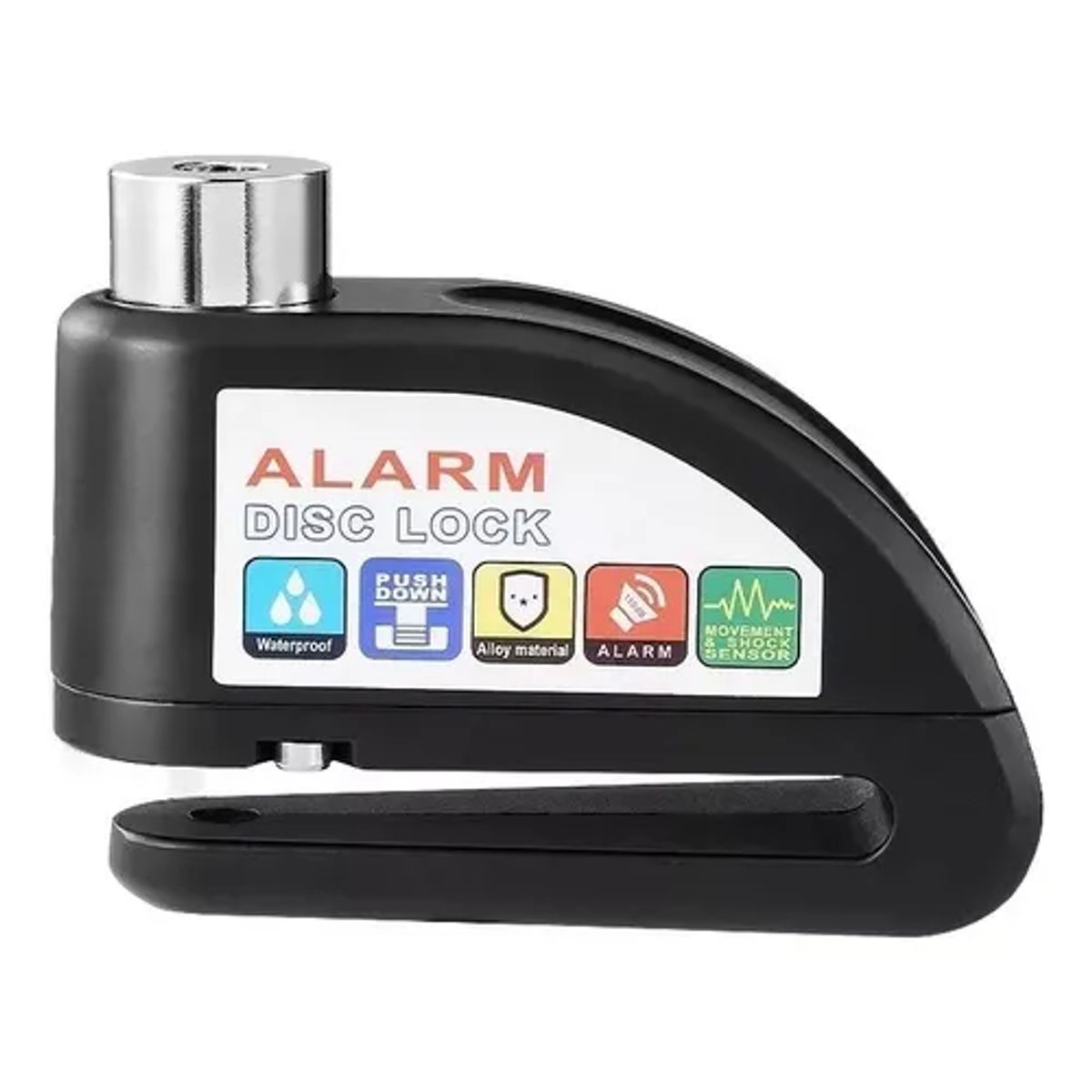 GENERICO - Candado Freno Disco Moto y Bici Alarma Bloqueo Antirrobo