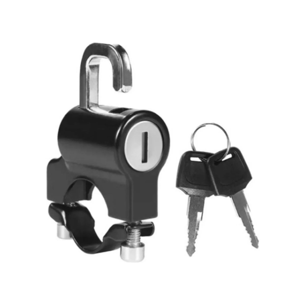 GENERICO - Candado para Casco de Moto con Soporte a Manubrio