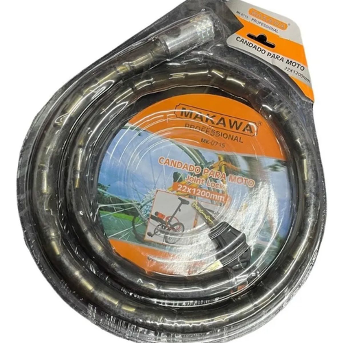 GENERICO - Candado Grueso para Moto y Bicicleta Antirrobo Profesional Negro