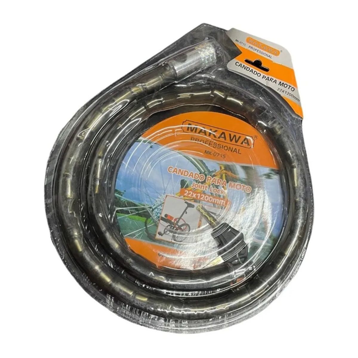 GENERICO - Candado Grueso para Moto y Bicicleta Antirrobo Profesional Negro