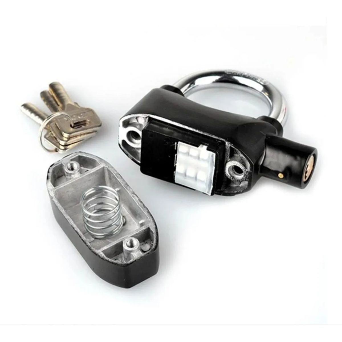 GENERICO - Candado Alarma para Moto Bicicleta Casa Comercial 110dB + Pila