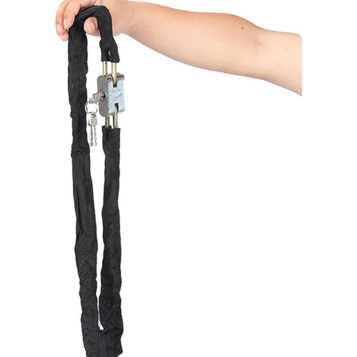 GENERICO - Candado Cadena para Motos y Bicicleta 120 cm Negro