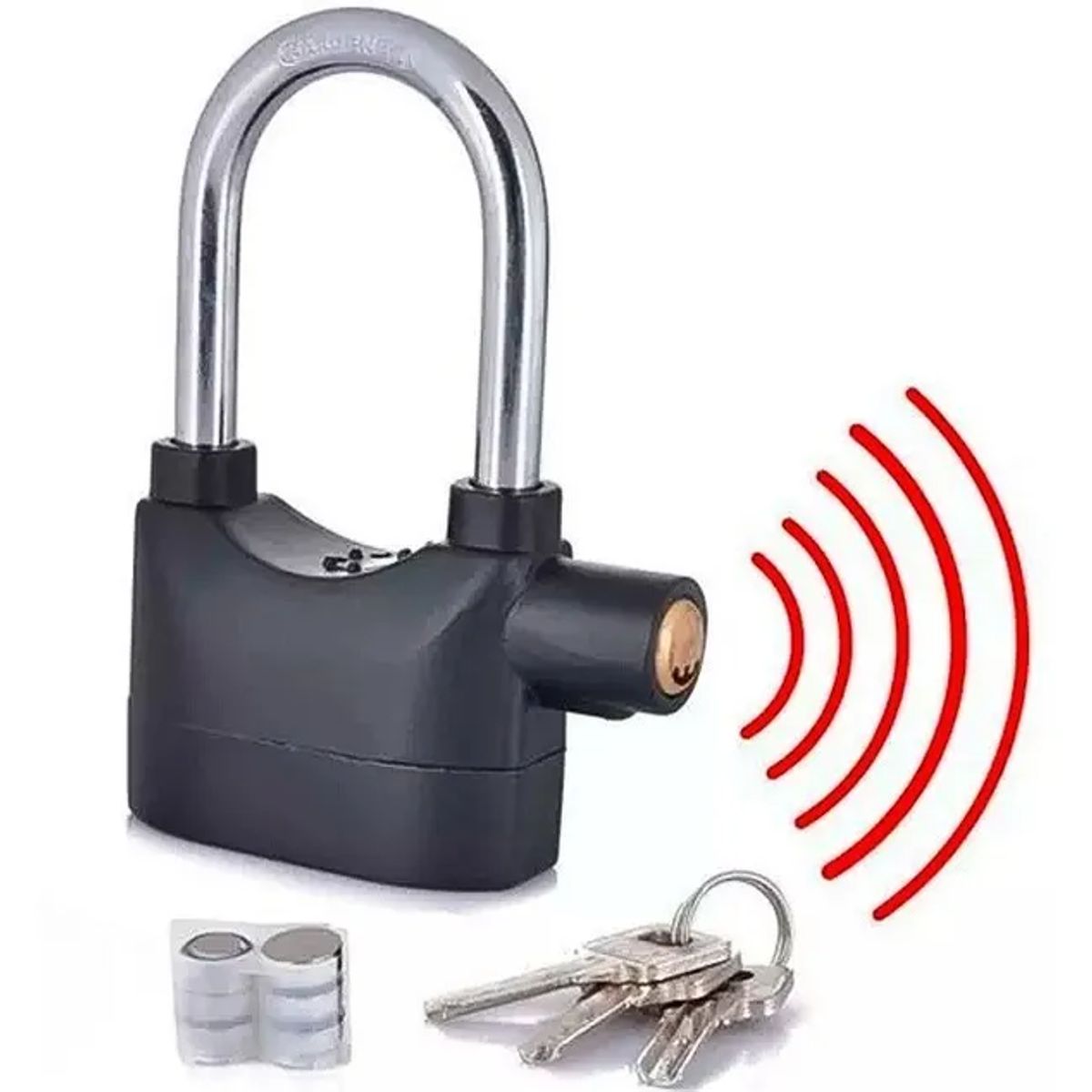 GENERICO - Candado Alarma para Moto Bicicletas y Casa 110 dB