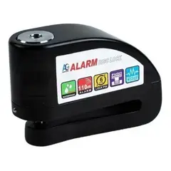 GENERICO - Candado Freno Disco Moto y Bici con Alarma XL