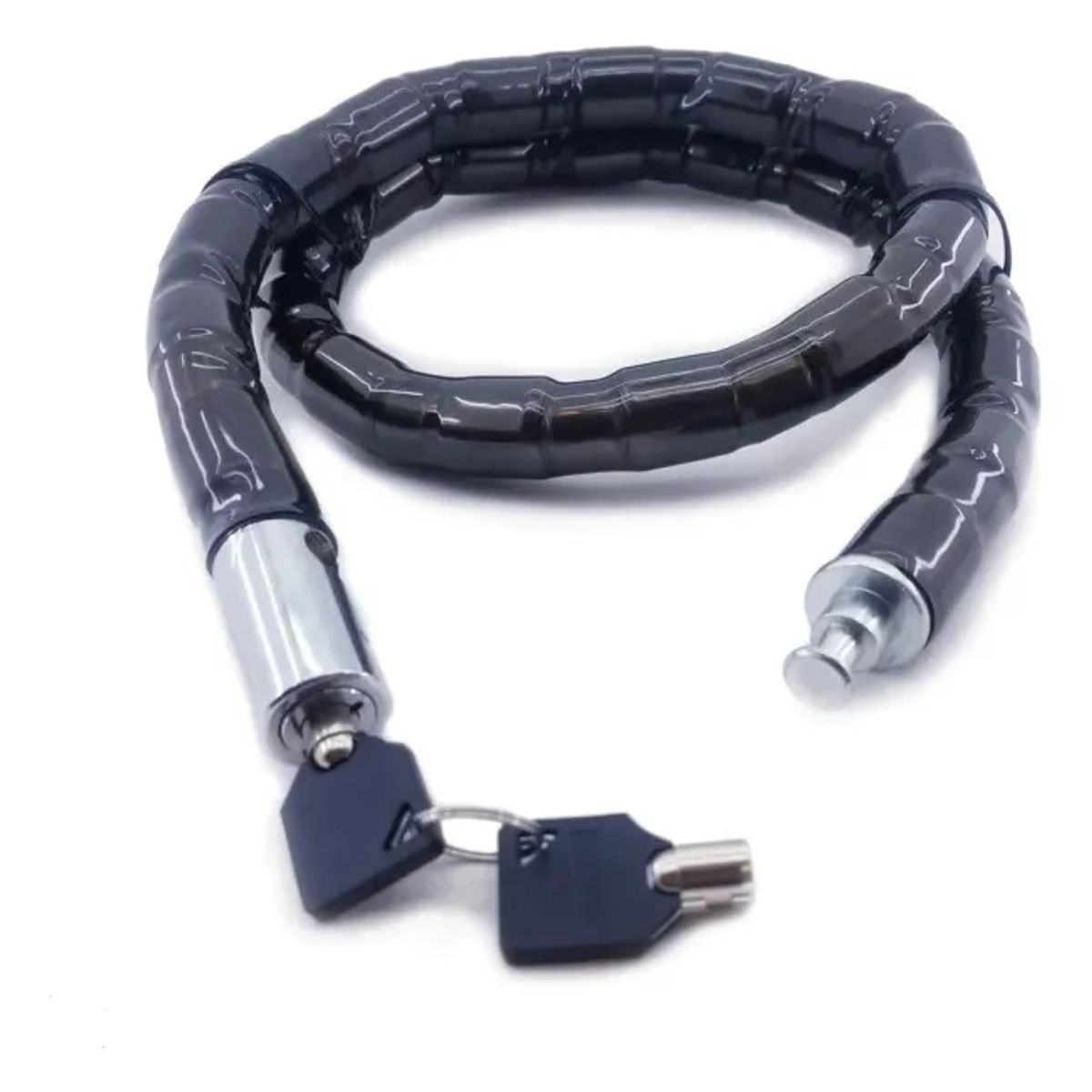 GENERICO - Cadena y Candado con Llaves Cobra Moto Bicicleta