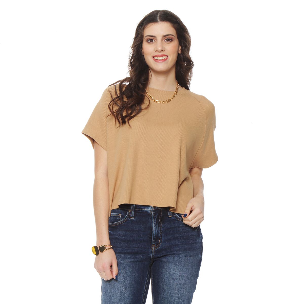 WADOS - POLERA MANGA CORTA SOLIDA ESCOTE REDONDO