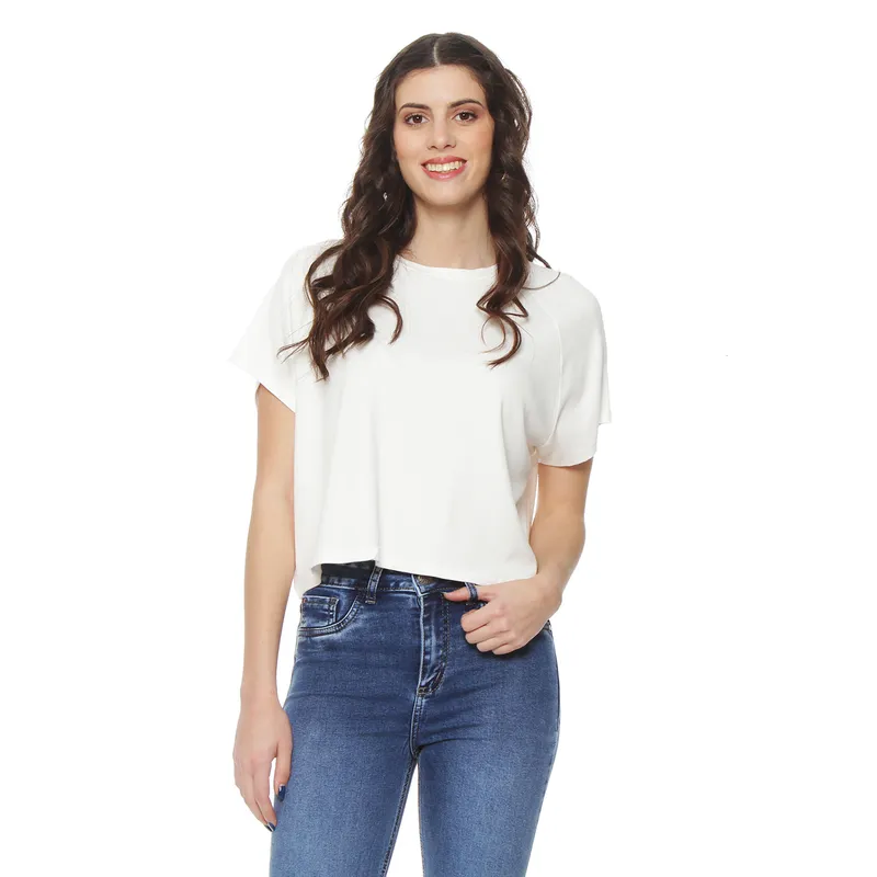 WADOS - POLERA MANGA CORTA SOLIDA ESCOTE REDONDO
