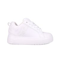 Zapatillas Dc Mujer Court Graffik Plataforma Blanco