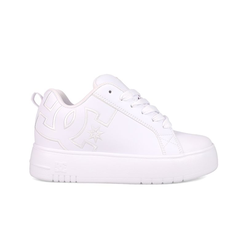 DC SHOES - Zapatillas Dc Mujer Court Graffik Plataforma Blanco