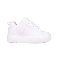 Zapatillas Dc Mujer Court Graffik Plataforma Blanco