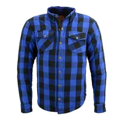 MILWAUKEE LEATHER - - Chaqueta cProtecciones AzulNegra