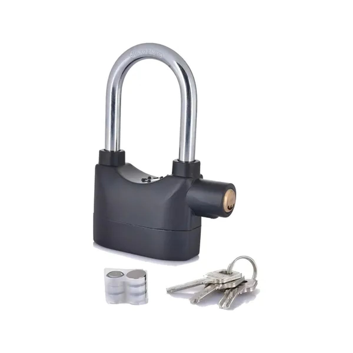 GENERICO - Candado con Alarma para Casa Local Moto y Bicicleta