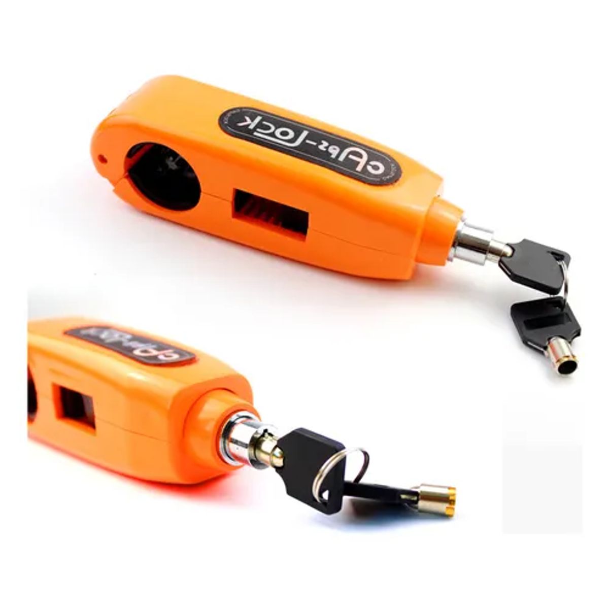 GENERICO - Accesorios Moto Candado Antirrobo Manillar Naranja