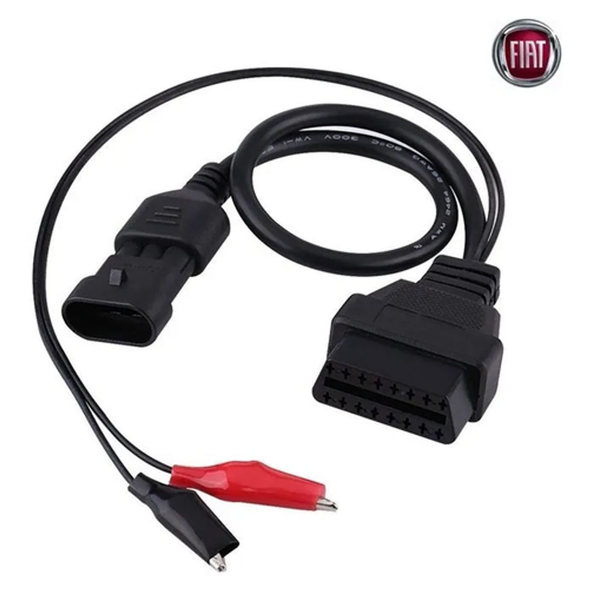 GENERICO - Conector Fiat OBD1 a OBD2 3 Pin a 16 Pin