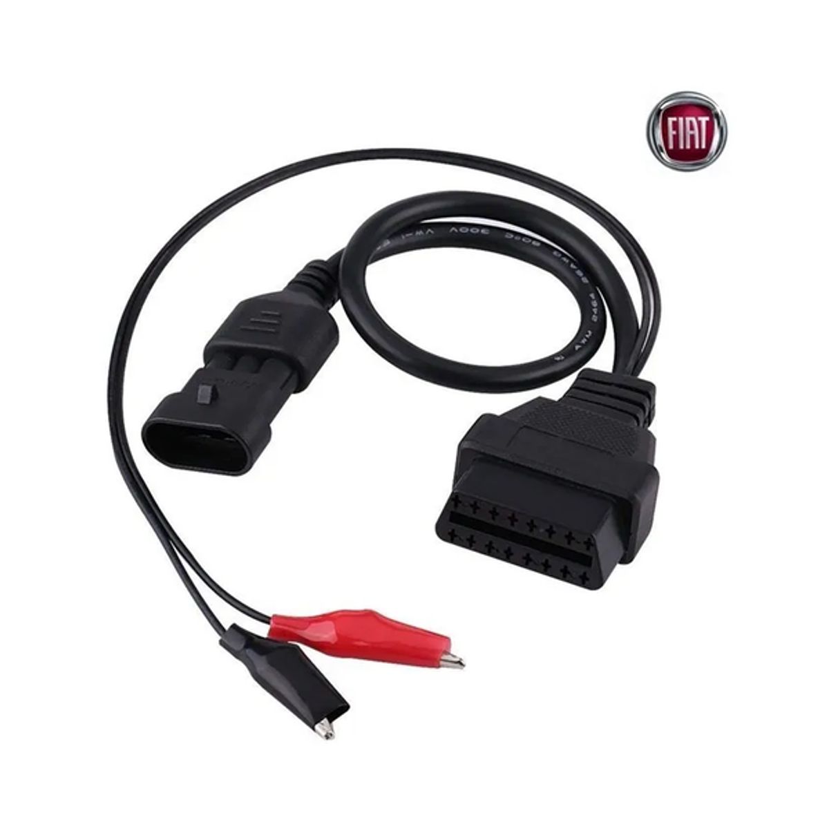 GENERICO - Conector Fiat OBD1 a OBD2 3 Pin a 16 Pin