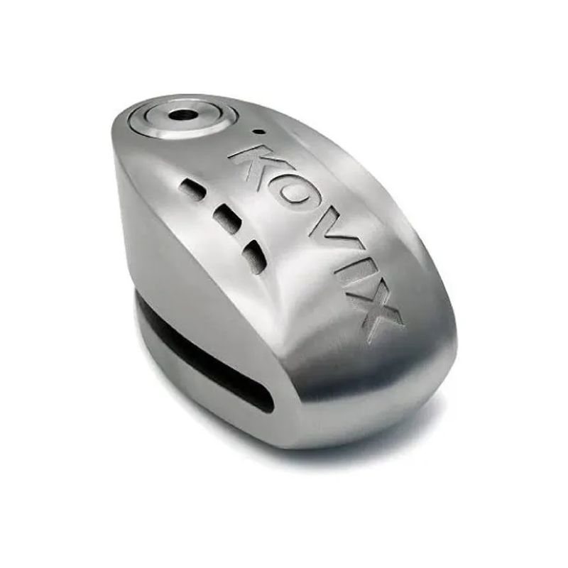 GENERICO - Candado Disco Moto Kovix KNX15 Acero Inoxidable Alarma 14mm