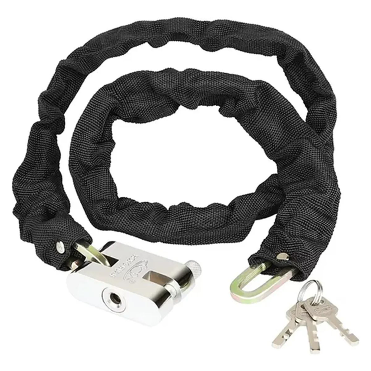 GENERICO - Cadena de Seguridad y Candado para Moto Bicicleta 60 cm