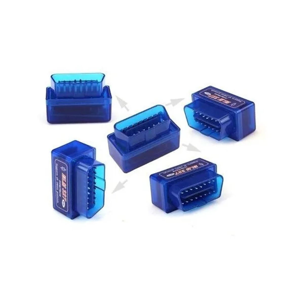 GENERICO - Pack 6 Scanner Automotriz Mini ELM327 Bluetooth OBD2 V21