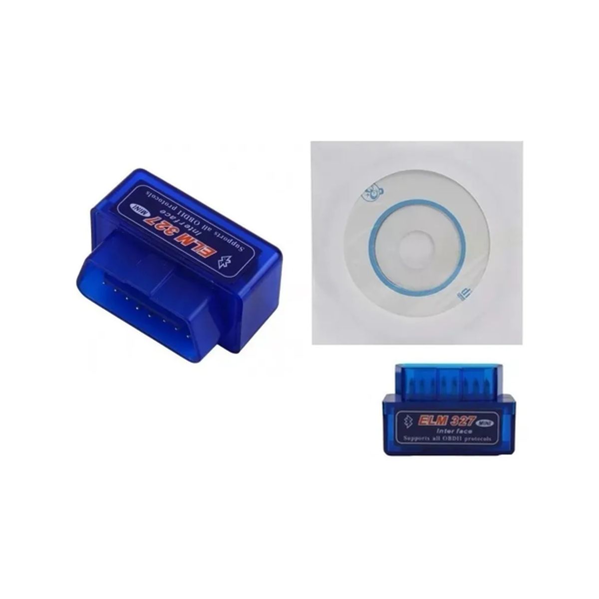 GENERICO - Pack 5 Scanner Automotriz Mini ELM327 Bluetooth OBD2 V21