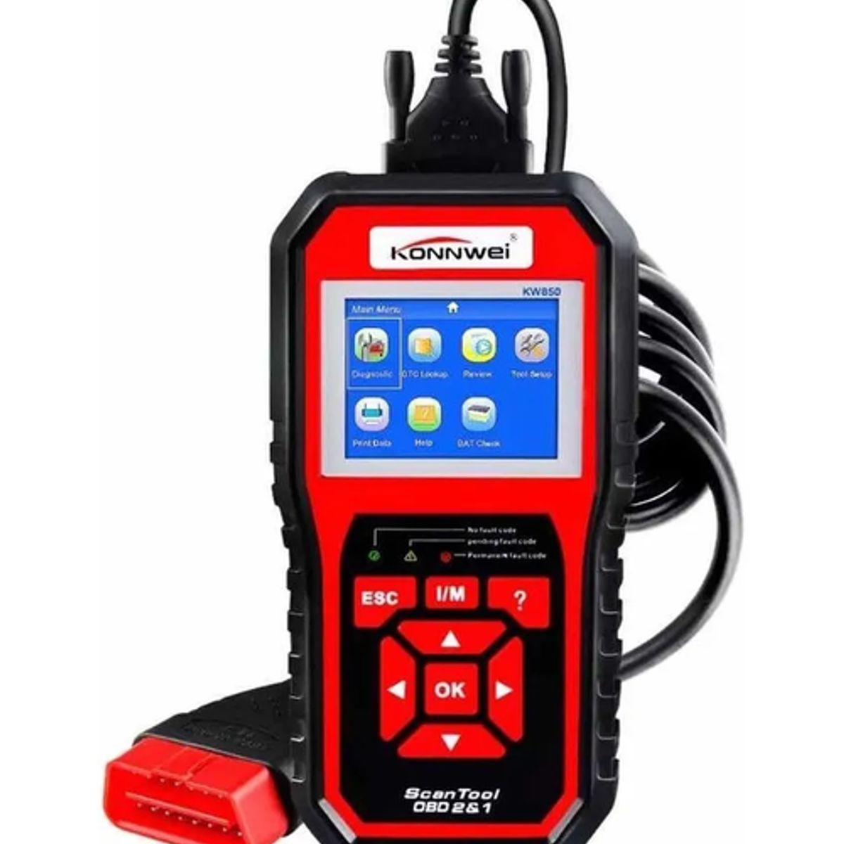 GENERICO - Scanner OBD2 Komwei KW850 Lector y Borrado de Códigos