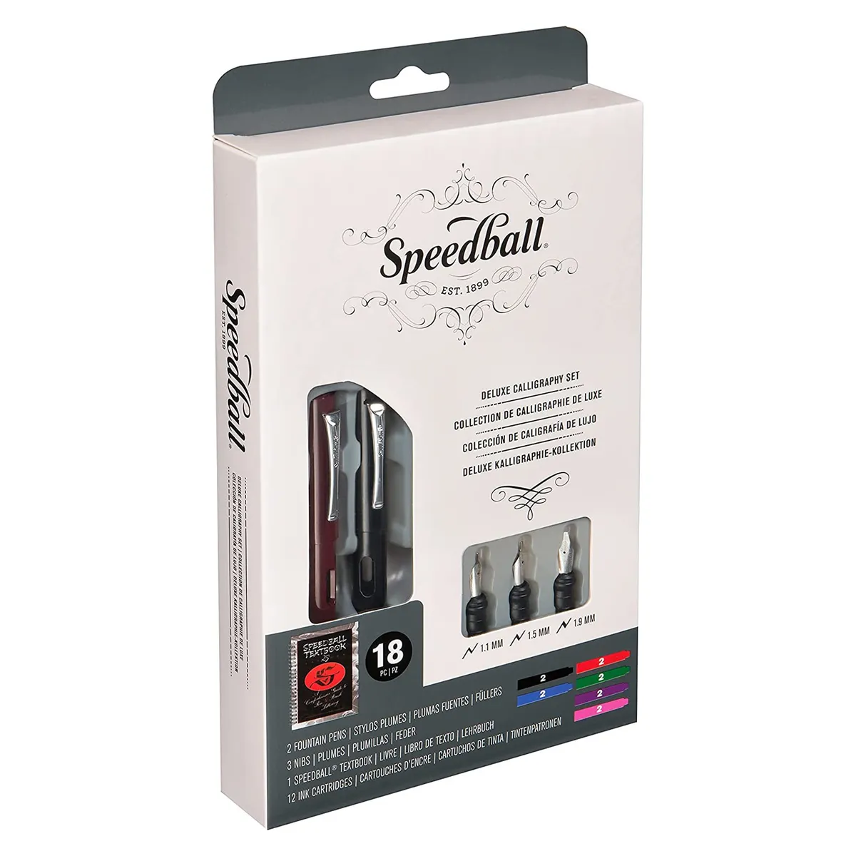 SPEEDBALL - Set Pluma Fuente Caligráfica Speedball (2 Plumas+ libro)