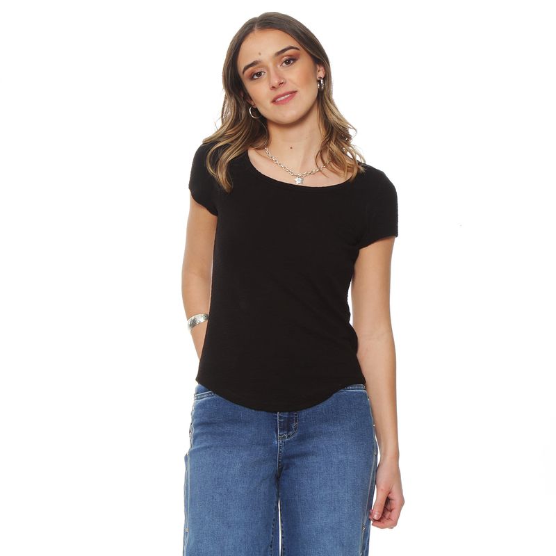 WADOS - POLERA TEXTURA MANGA CORTA ESCOTE REDONDO