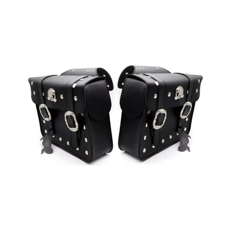 GENERICO - Alforjas Moto Estilo Shopper 563 Negra Electros