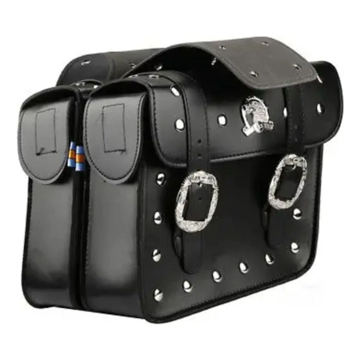 GENERICO - Alforjas Moto Top Case Estilo Shopper con Broche