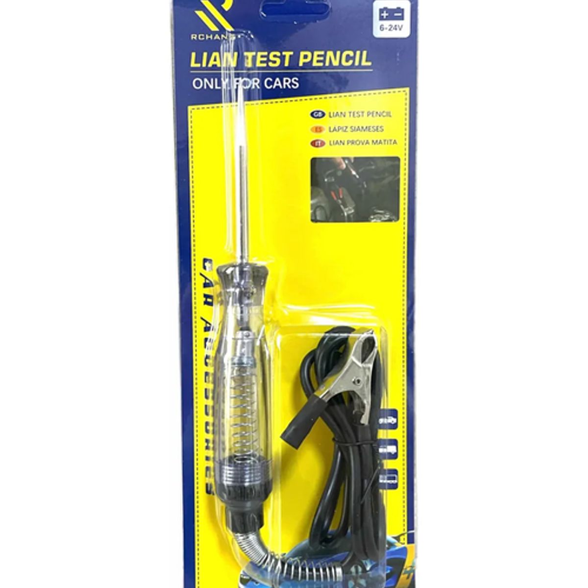 GENERICO - Probador Circuito Eléctrico Batería Automotriz 6V 12V 24V
