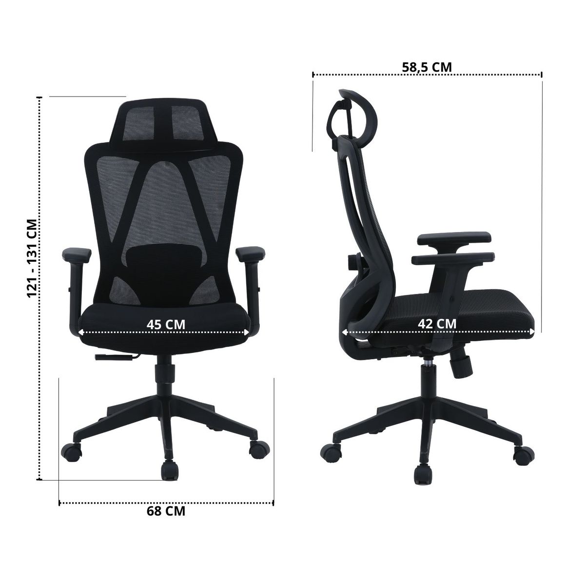 NOVAHUS - Silla de Escritorio Advance Ergo Full Ergonómica y Ajustable