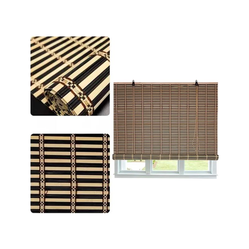 GENERICO - Cortina Bambú Persiana Bicolor 90x180 cm Beiti Nuevos Diseños