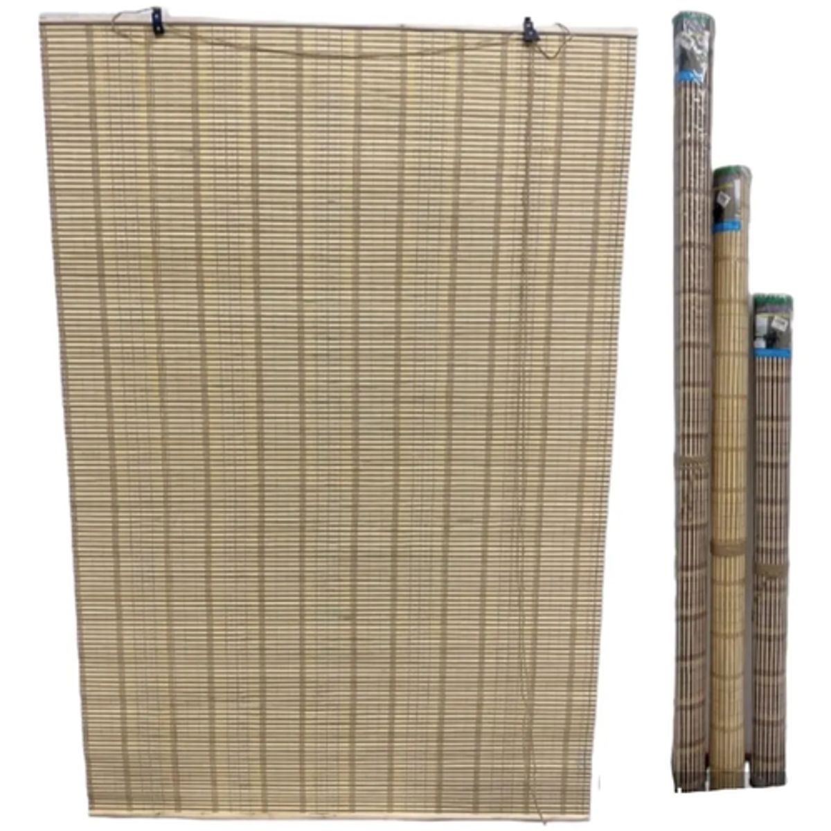 GENERICO - Cortina Roller Persiana Bambú Enrollable 120x180 cm