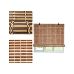 GENERICO - Cortina Persiana Bambú Roller 120x180 cm Nuevos Diseños Beiti