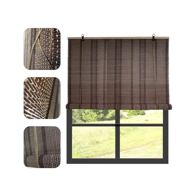 GENERICO - Cortina Beiti Persiana Bambú Fino Roller 120x180 cm Enrollable