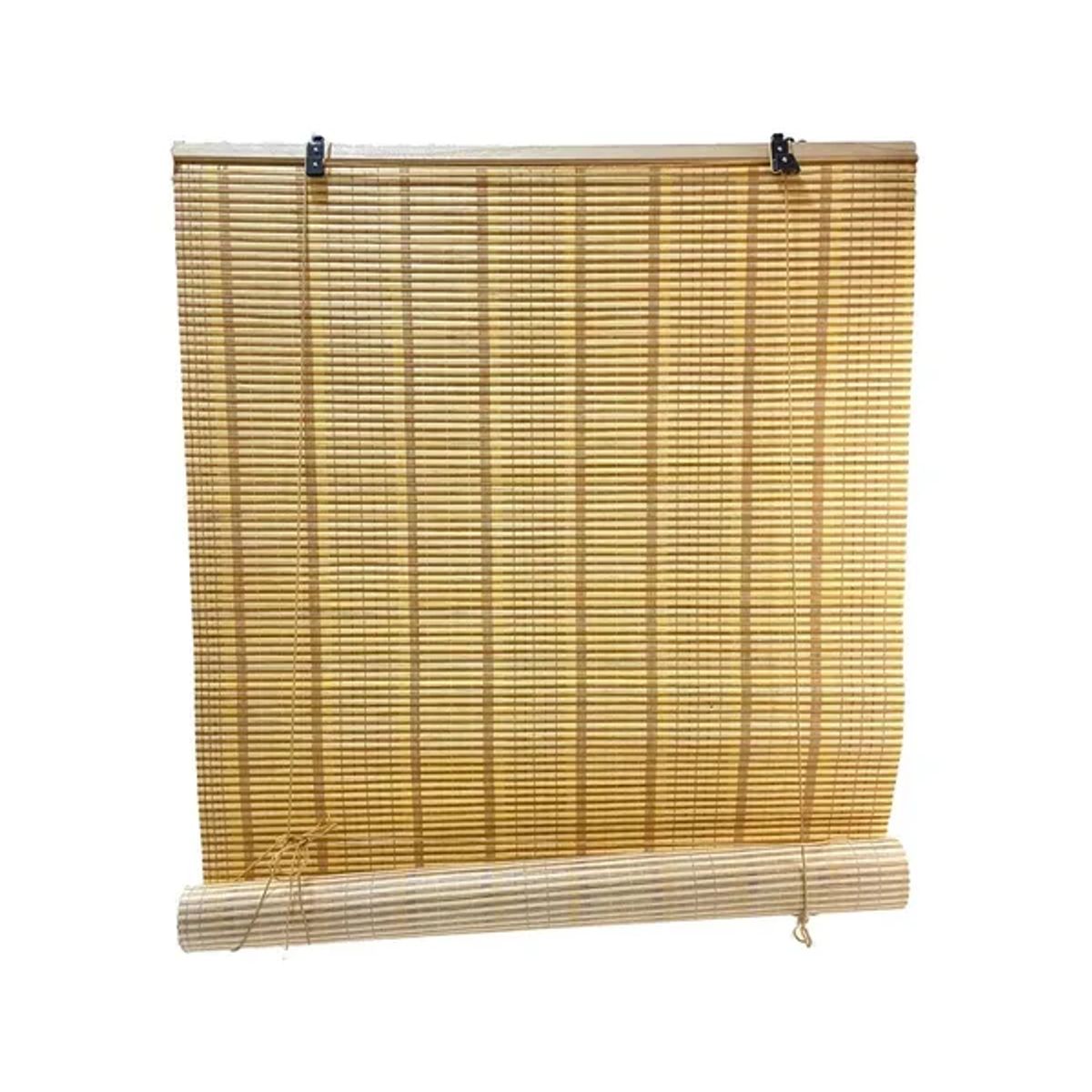 GENERICO - Cortina Bambú Roller Persiana Enrollable 90x120 cm