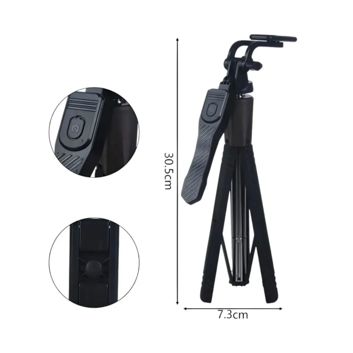 GENERICO - Tripode Soporte Celular Palo Selfie + Control Por Bluetooth