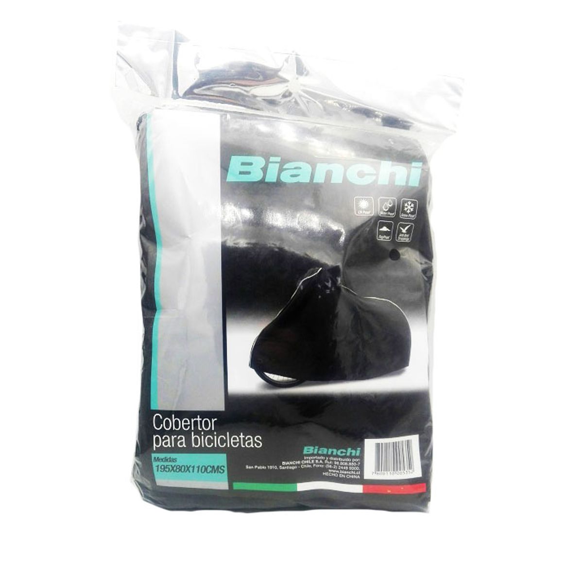 BIANCHI - Cobertor Bianchi para Bicicletas 195x80x110CM Negro