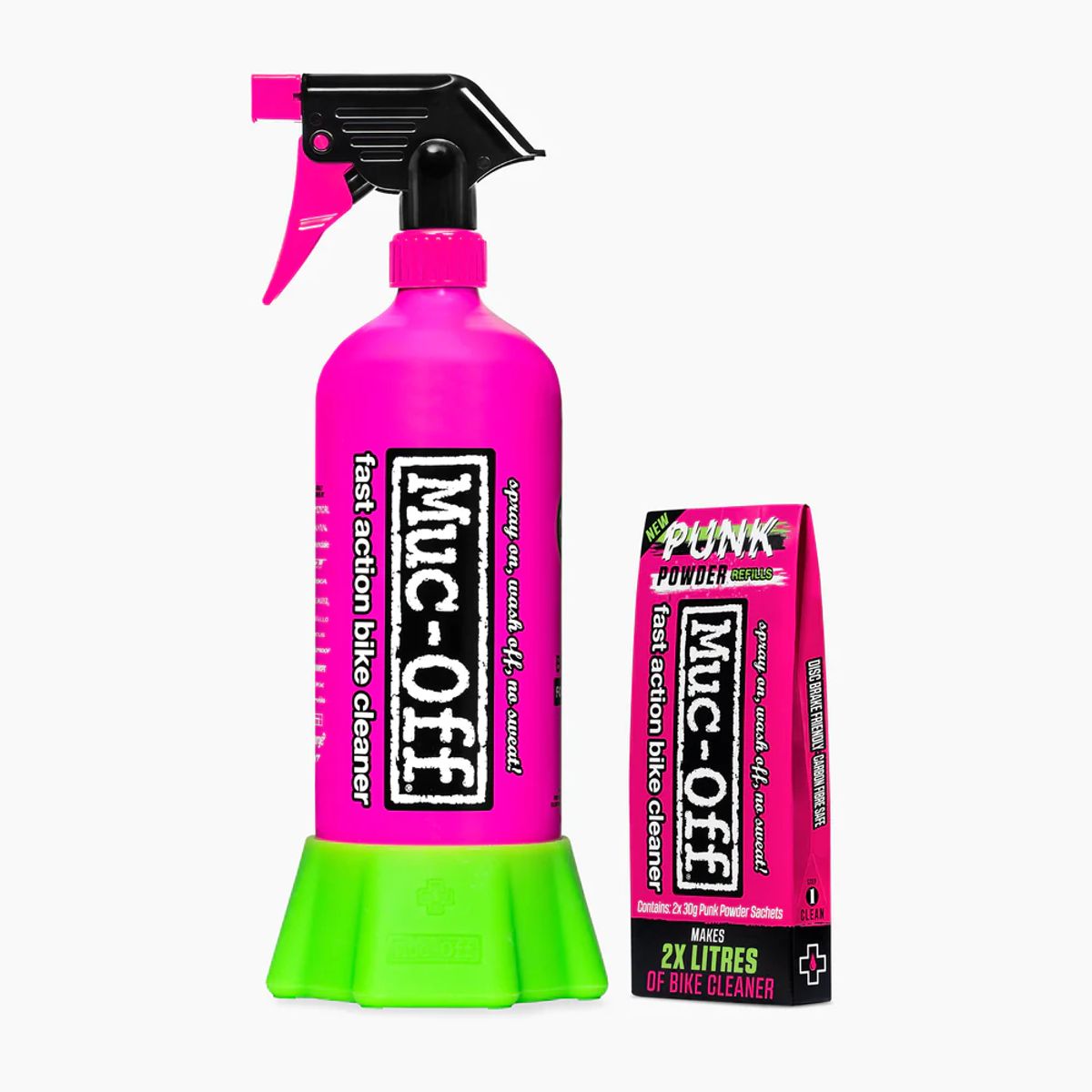 MUC OFF - Kit Muc-off Bottle for life (Botella + 4 Punk Powder)