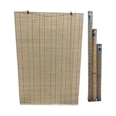 GENERICO - Cortina Roller Persiana Bambú Enrollable 120x180 cm