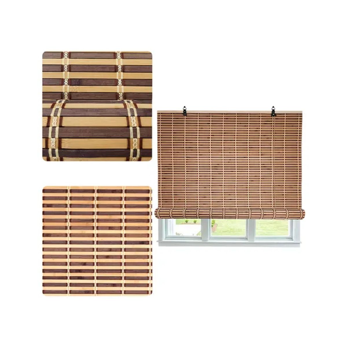 GENERICO - Persiana Bambú Cortina 120x150 cm Beiti Colores Nuevos